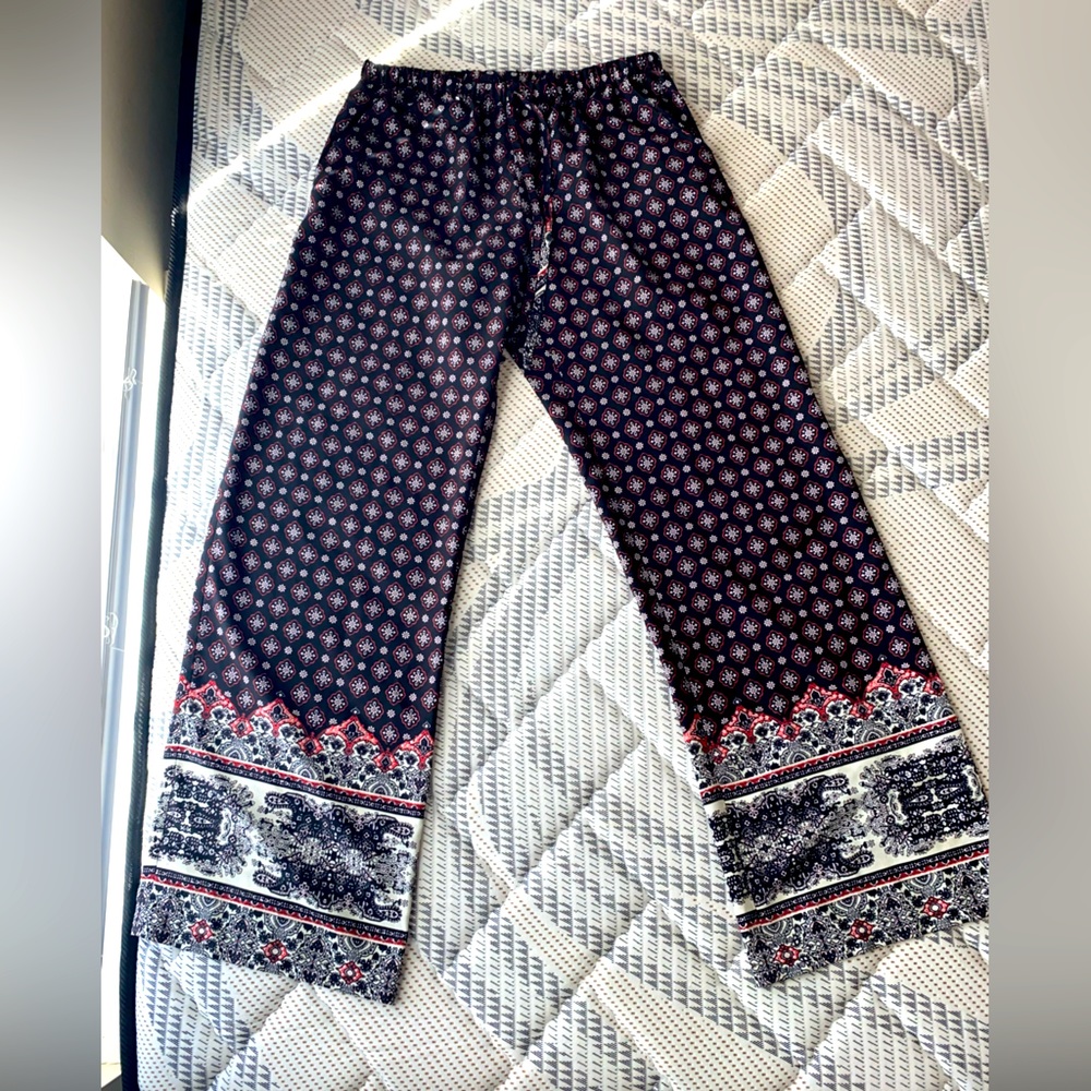 Patterned Trousers/Flare pants